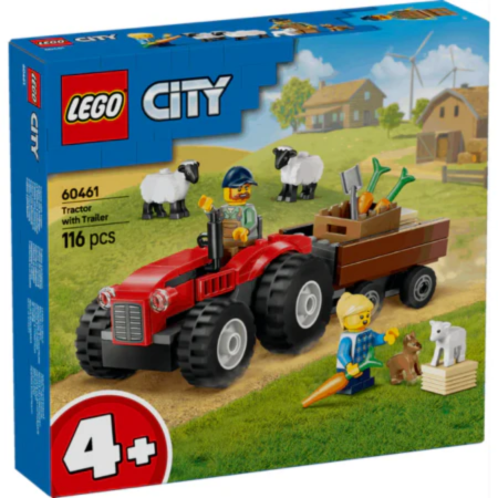 Lego City 60461 Red Farm Tractor with Trailer & Sheep for Ages 4 & Up