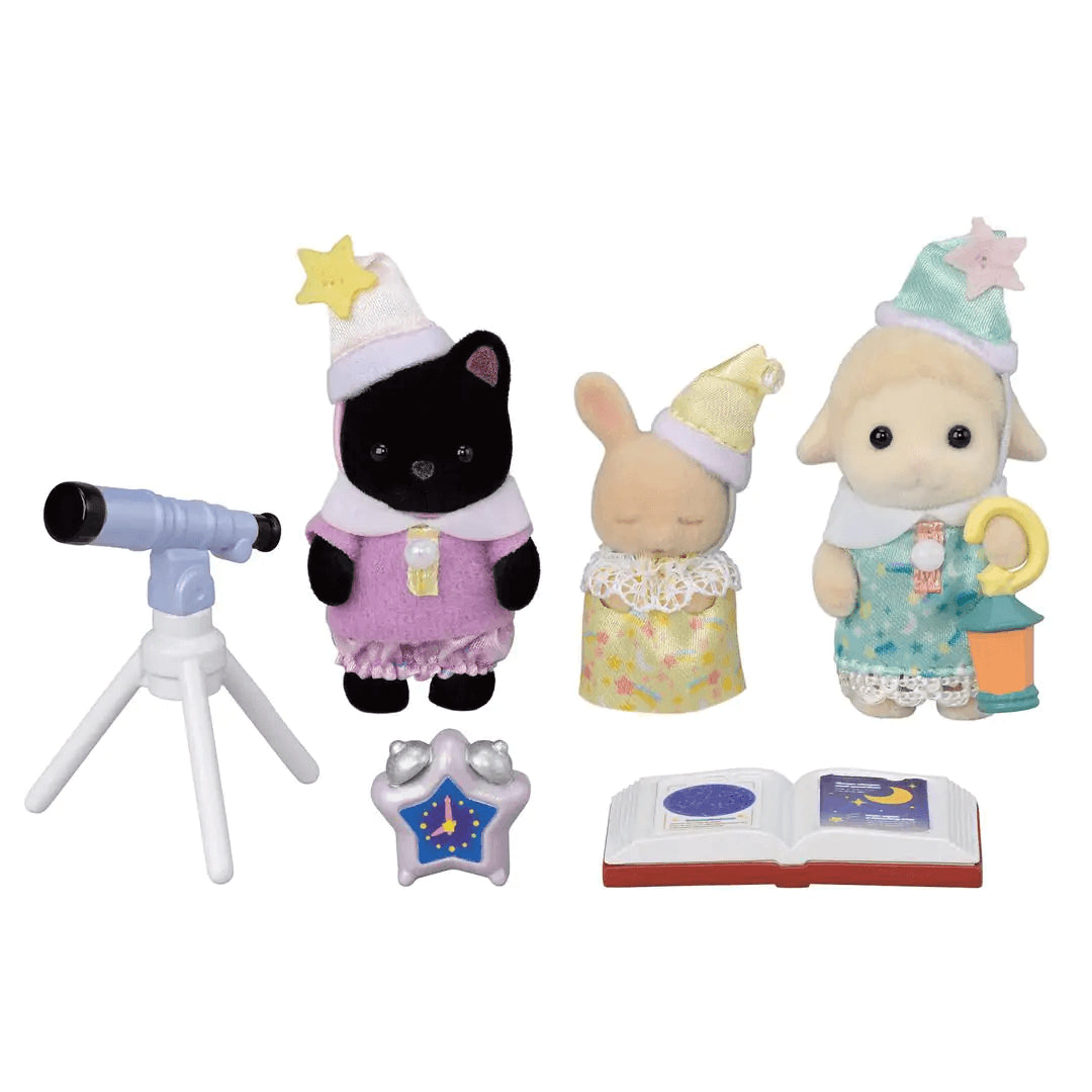 Sylvanian Families Nursery Friends - Sleepover Party Trio for Ages 3+