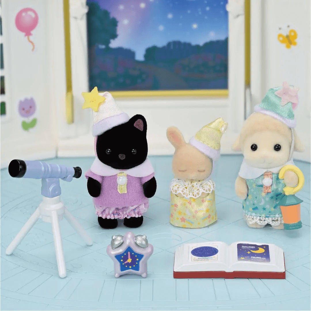 Sylvanian Families Nursery Friends - Sleepover Party Trio for Ages 3+
