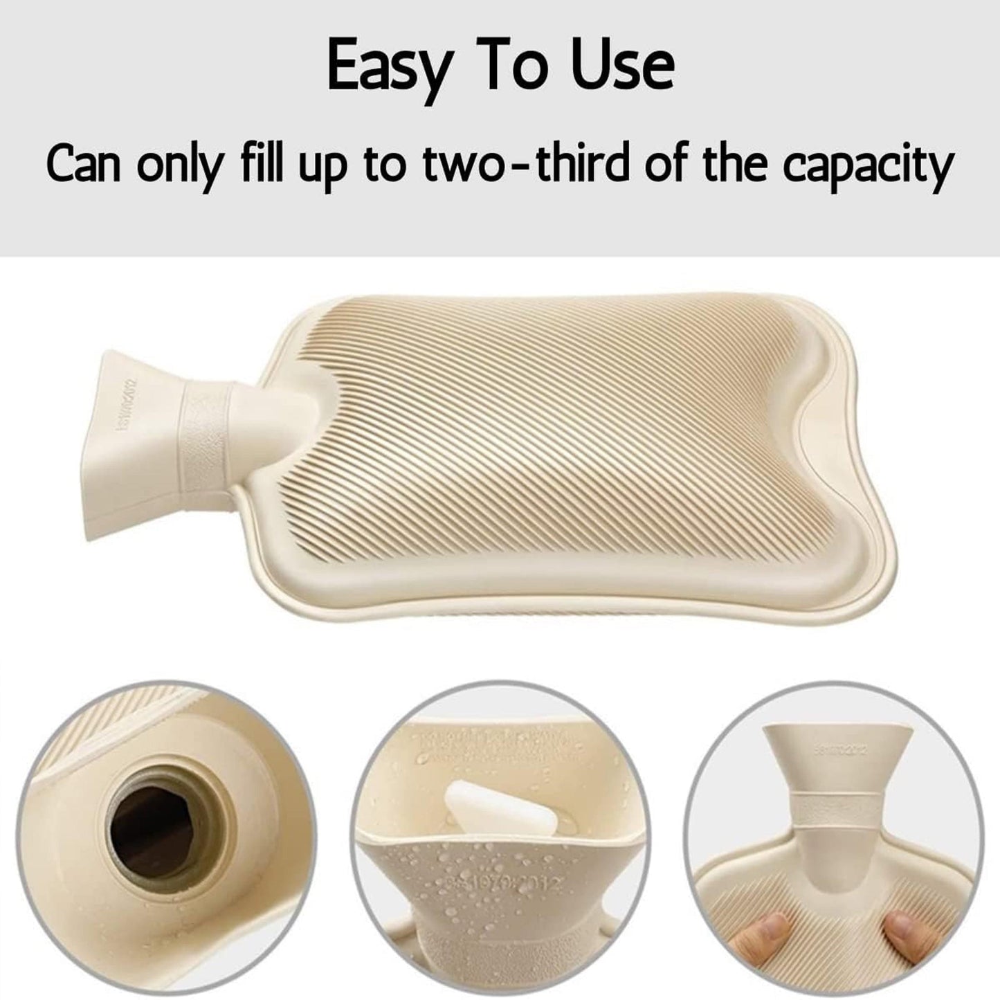 Festive Penguin Christmas Hot Water Bottle with Cover 1L Natural Rubber UK Safe Tested Winter Ideal Gift for Adults Kids by OLIVIA ROCCO