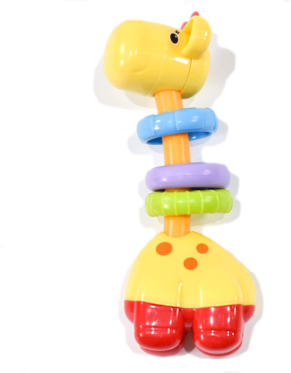 Baby's Soothing Sensory Giraffe Ring Teether Toy
