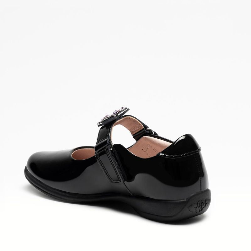 Lelli Kelly Girls F Melody Butterfly Interchangeable Straps Patent School ShoesQ