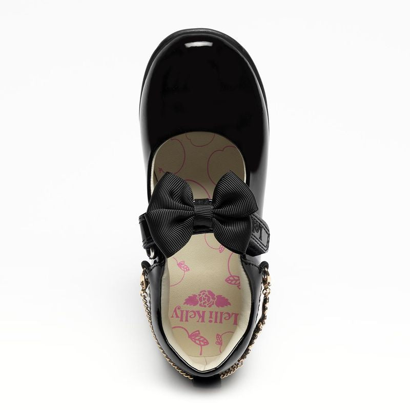 Lelli Kelly Girls F Ophelia Detachable Flower Friendship Bracelet Patent School Shoes